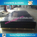 High density plastic ground mat / HDPE black two sides textured traction mats